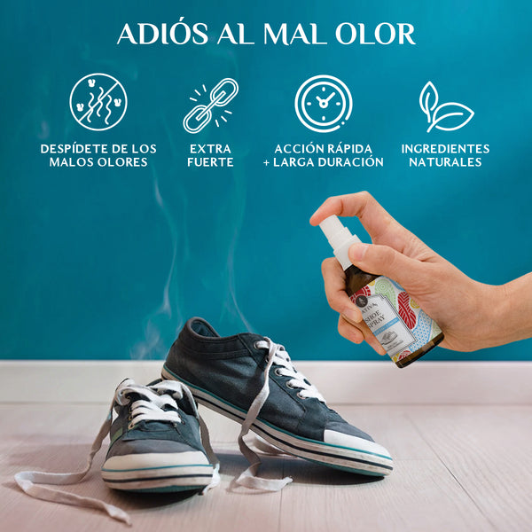 Comprar Desodorante para calzado, spray desodorante para zapatos, spray  eliminador de olores para pies, ambientador para zapatos eliminador de  olores de zapatos 30ML