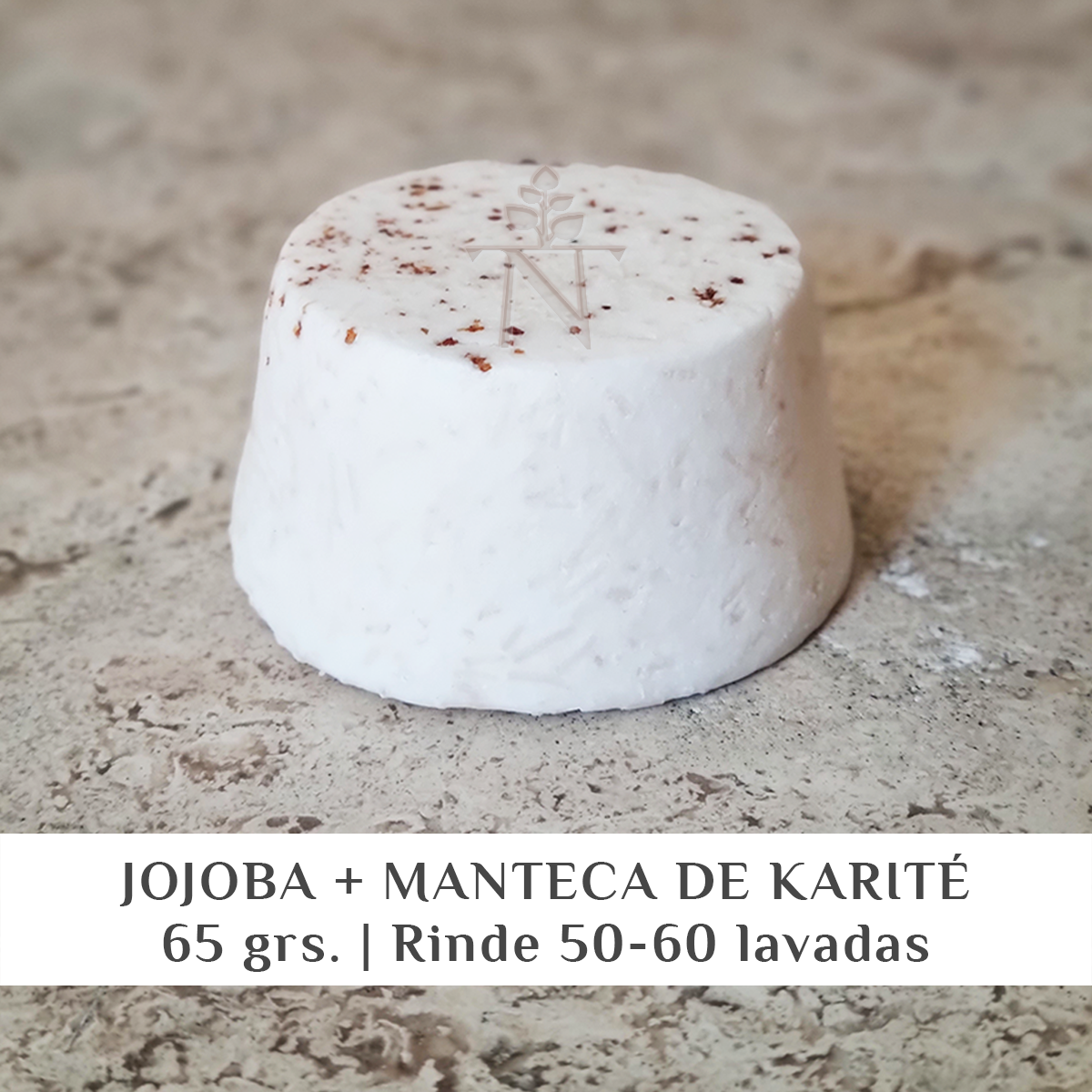 Shampoo Sólido de Jojoba + Karité  BRILLO Y SUAVIDAD