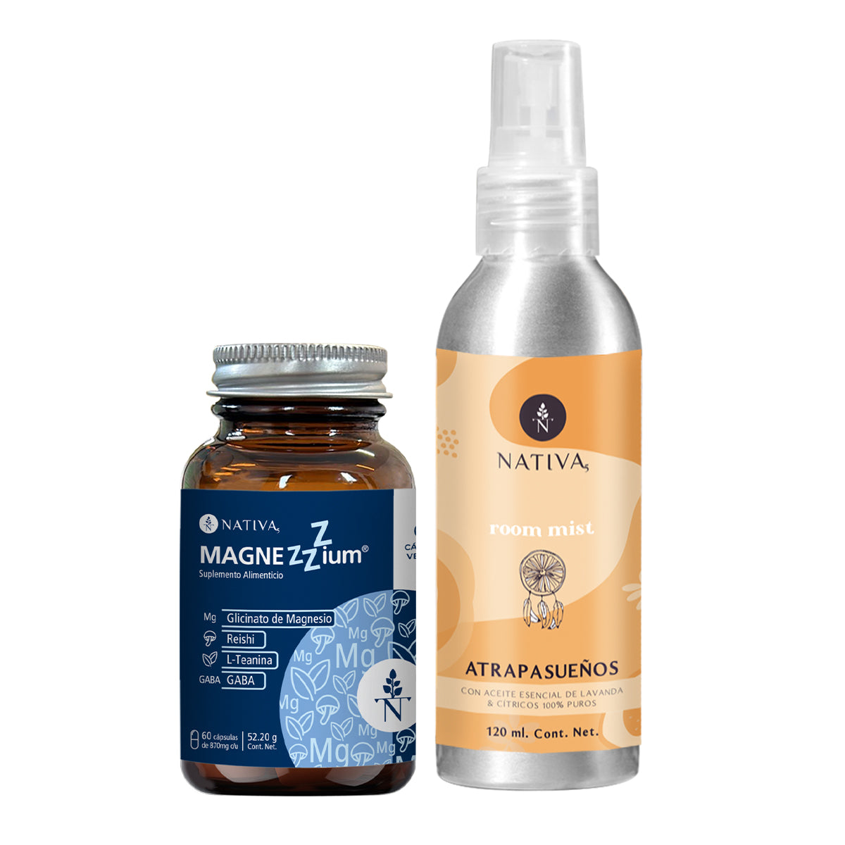 Magnezzzium 60 Cápsulas + Spray Atrapasueños 120 ml