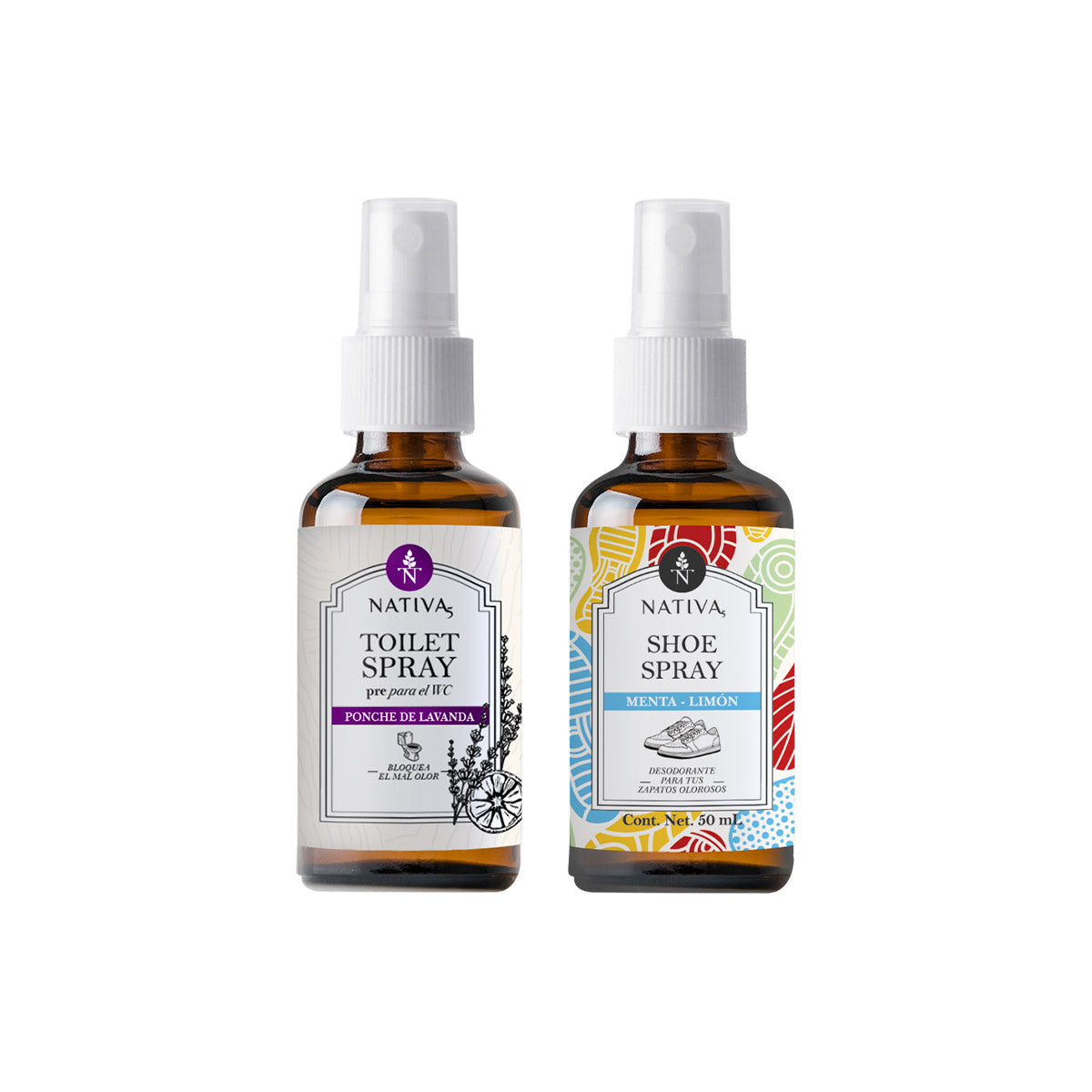 Desodorante Zapatos + Toilet Spray Lavanda   50 ml.
