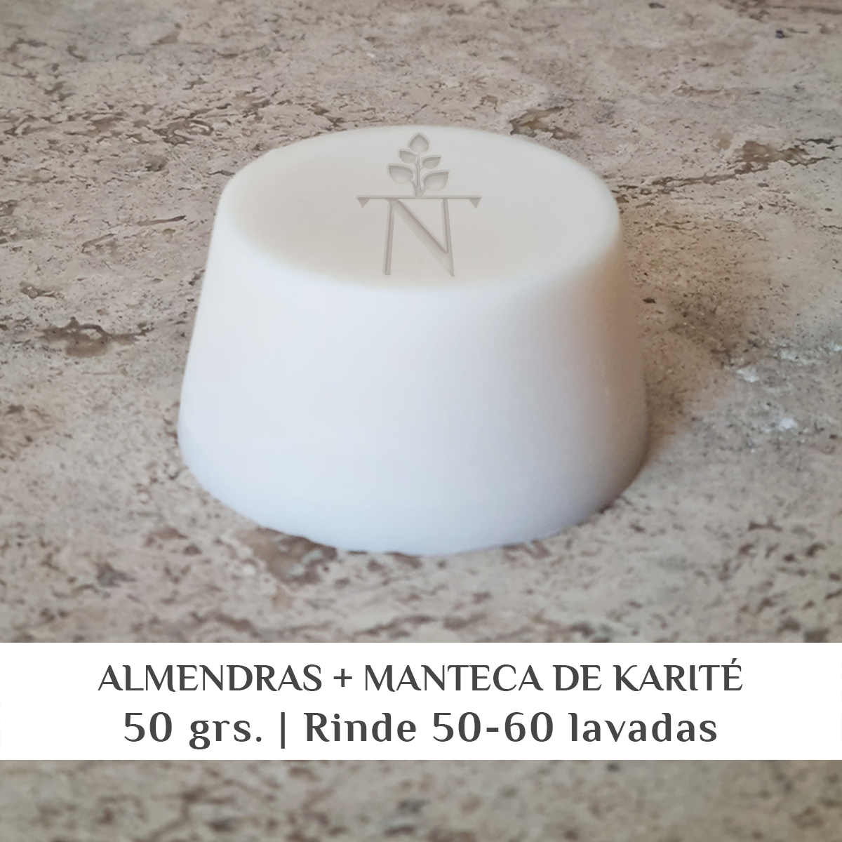 Acondicionador Sólido de Aceite de Almendras + Manteca de Karité.